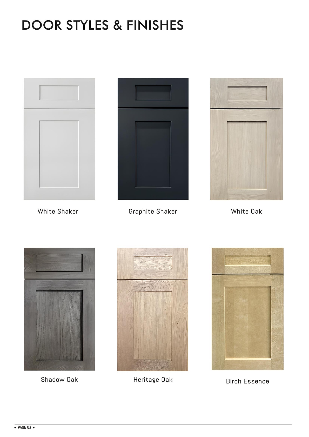 White Shaker door and drawer-front profile